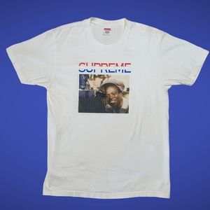 Supreme 2016 Barrington Levy Jah life Englishman White Tee Size Large T Shirt